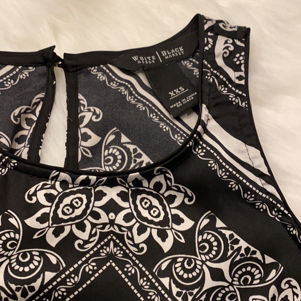 WHBM scarf-pattern blouse - Picture 3 of 8